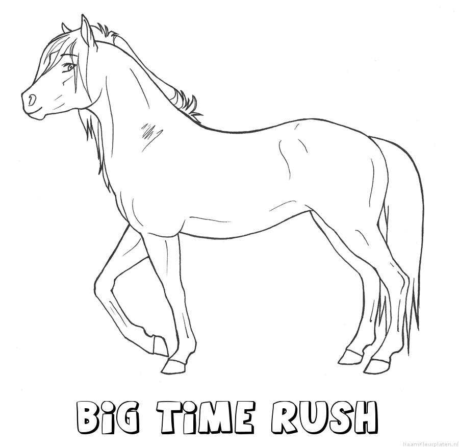 Big time rush paard kleurplaat